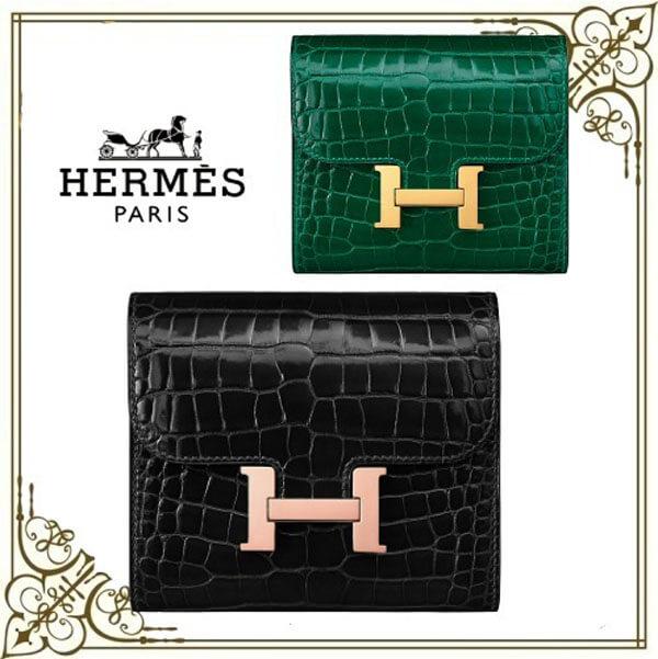 HERMES☆財布 コピーコンスタンス コンパクト アリゲーター 男女OK H061873CC6Q